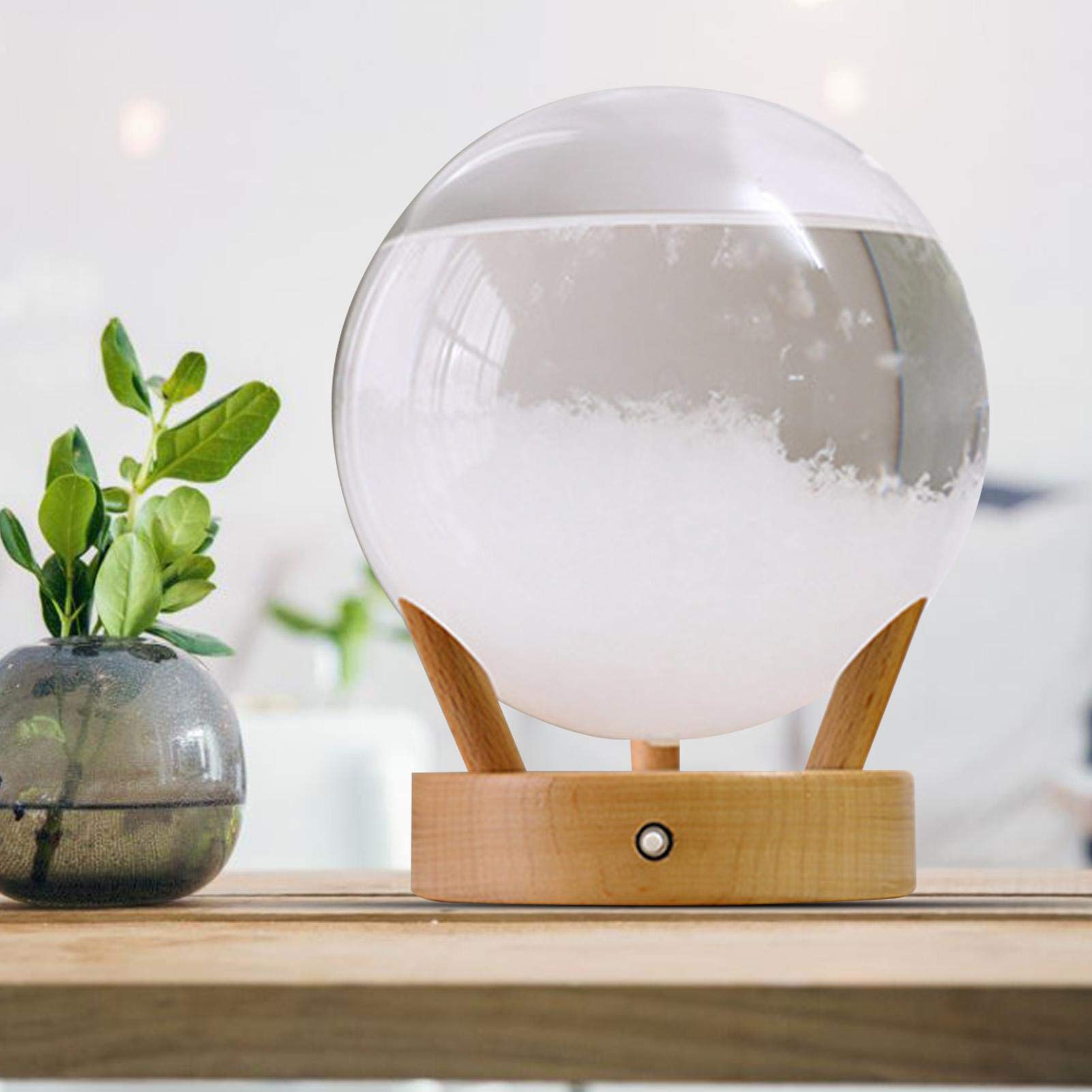 Amazon.co.jp: ストームグラス天気予報ステーション、装飾的なスノー